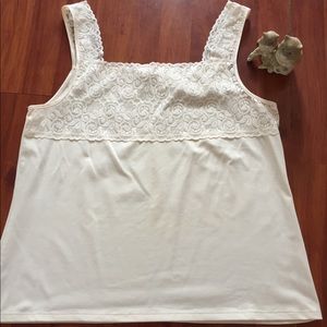 Ivory/cream colored lace cami